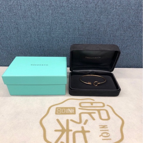 Tiffany蒂芙尼Keys系列玫瑰金手鐲，98新
