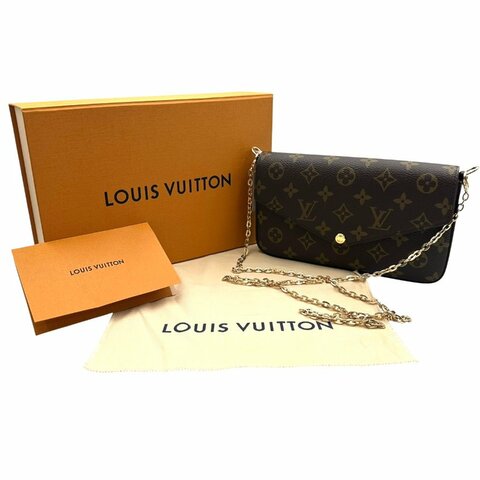 【美收精品】Louis Vuitton 老花Félicie Pochette斜背包  C-969【隔月月中將轉賣至日本 上架期限30天】