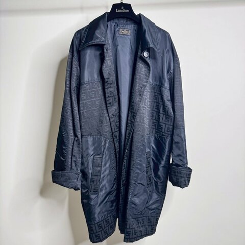 Fendi 經典 Zucca 滿版老花大衣/風衣外套