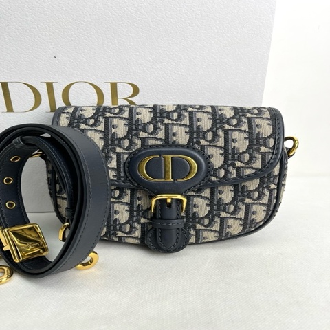 Dior迪奧 馬鞍包Bobby老花小號斜挎包