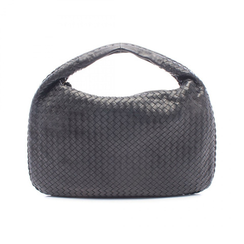 BOTTEGA VENETA Intrecciato 編織肩包 手提包 皮革 黑色 二手 女士