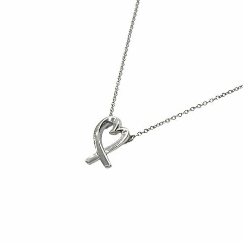 Tiffany & Co. 蒂芙尼 Paloma Picasso Loving Heart 鉑金 項鏈