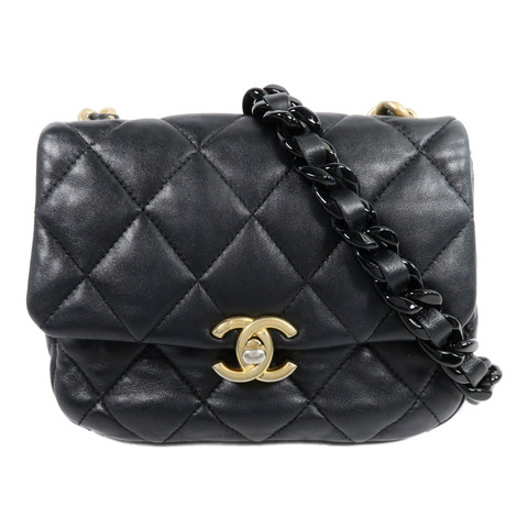 CHANEL 羊皮皮革Chain Shoulder Bag鏈帶肩背袋
