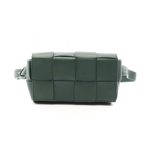 BOTTEGA VENETA 卡式腰帶 Maxi Intrecciato 腰包 668572 皮革 綠色
