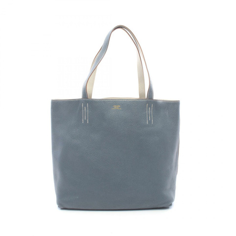 HERMES Doble Sense 36 Tote 雙面手提包 Q Taurillon Clemence 藍色 orage