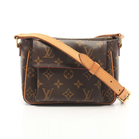 路易威登 Vivacite PM 單肩包 M51165 Monogram 帆布皮革棕色二手