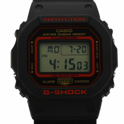 Casio G-SHOCK DIGITAL 5600 系列 DW-5600KH-1JR 黑色樹脂男士腕錶 Kelvin Hoefler x POWELL PERALTA 數位腕錶