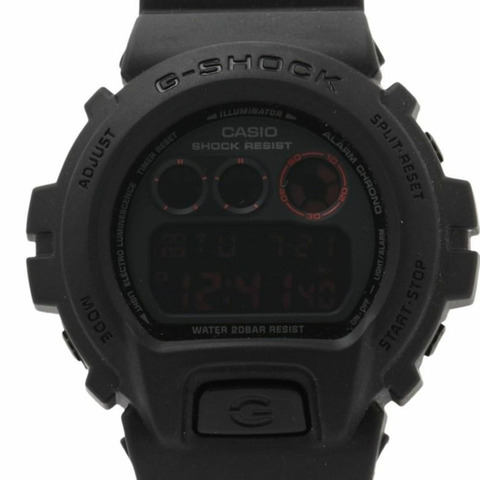 卡西歐 G-SHOCK DW-6900MS-1DR 黑色樹脂男士數位手錶