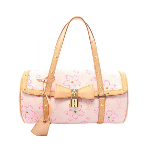 路易威登 Papillon 手提包 M92010 Monogram 櫻花帆布皮革 LV