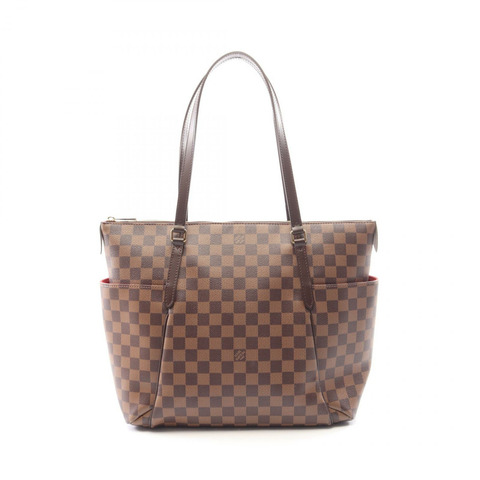 路易威登 Totally MM 手提單肩包 N41281 Damier Ebene 帆布 二手 LV