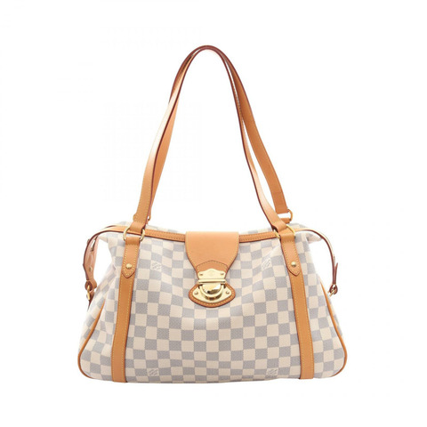路易威登 Stresa PM 單肩包 N42220 Damier Azur 帆布皮革 二手 LV