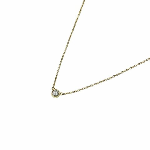 Tiffany & Co. 蒂芙尼 18K 單鑽 項鏈
