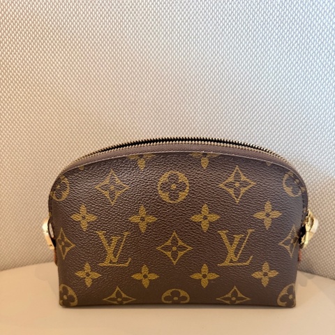 lv路易威登化妝包，小號鏈條貝殼包，芯片