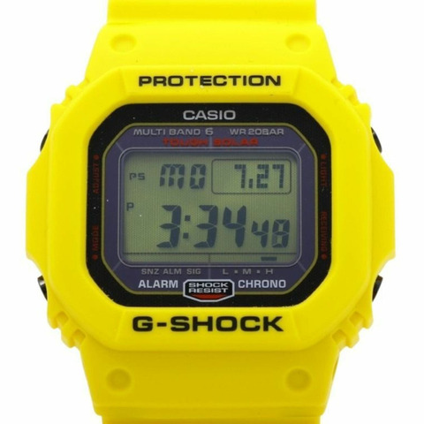 卡西歐 G-SHOCK 30 週年紀念款閃電黃 GW-M5630E-9ER 黑色樹脂男士數位手錶