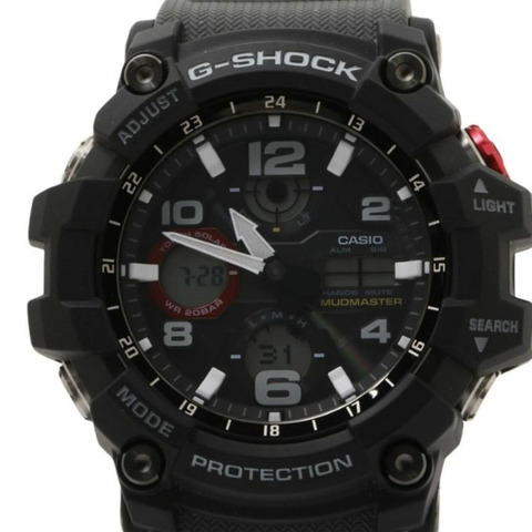 卡西歐 G-SHOCK Master of G-land Mudmaster GWG-100-1A8JF 黑色灰色不鏽鋼樹脂男士手錶