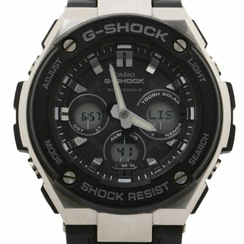 卡西歐 G-SHOCK G-STEEL 中型系列 GST-W300-1AJF 黑色不鏽鋼樹脂男士手錶
