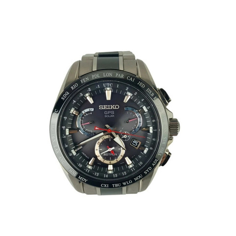 精工 Astron GPS 太陽能腕錶 8X53-0AB0 SBXB041 黑色錶盤 鈦金屬陶瓷 男士模擬指針腕錶
