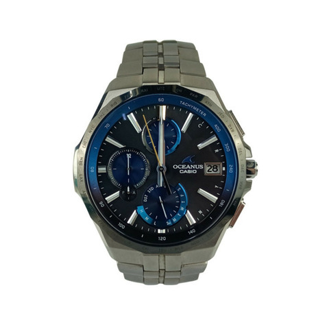 卡西歐 Oceanus Manta OCW-S5000-1AJF 黑色錶盤鈦金屬男士腕錶