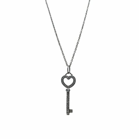TIFFANY&CO 蒂芙尼 TIFFANY KEYS HEART KEY PENDANT PT950 鉑金