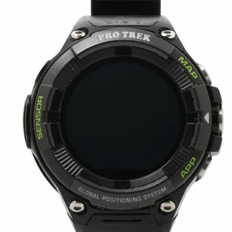 Casio PROTREK 智慧型 WSD-F21HR-BK 黑色不銹鋼樹脂男士數位智慧手錶