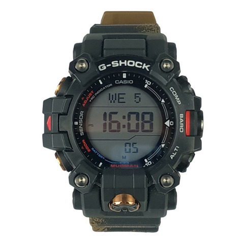 卡西歐 G-SHOCK TEAM LAND CRUISER TOYOTA AUTO BODY 聯名款腕錶 GW-9500TLC-1ER 黑棕色樹脂不銹鋼男士太陽能電波表