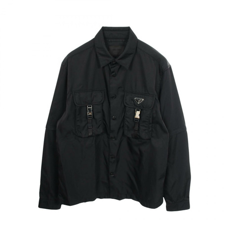 PRADA Re-Nylon 襯衫 其他夾克 SC548 尼龍 黑色 二手 男款