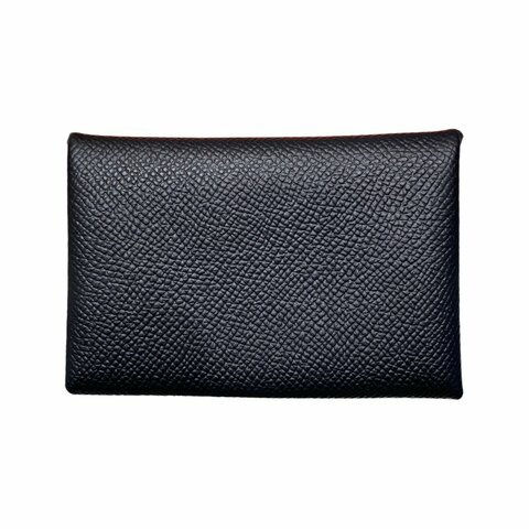 HERMES 愛馬仕 CALVI 卡夾 黑色 牛皮