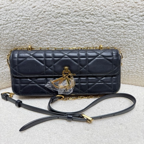 Dior迪奧藤格紋mini鏈條包 95新