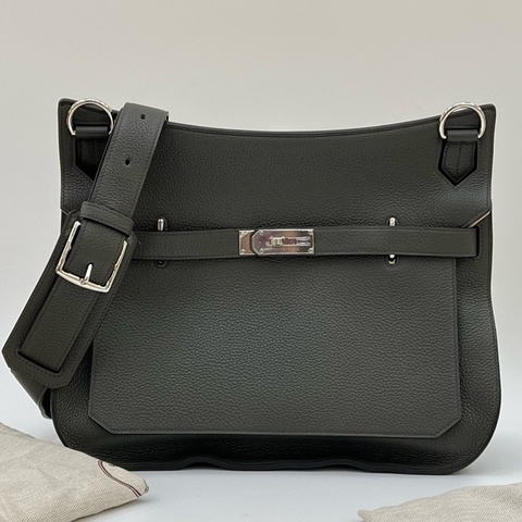 Hermes 愛馬仕 墨綠色吉普賽34cm 配塵袋