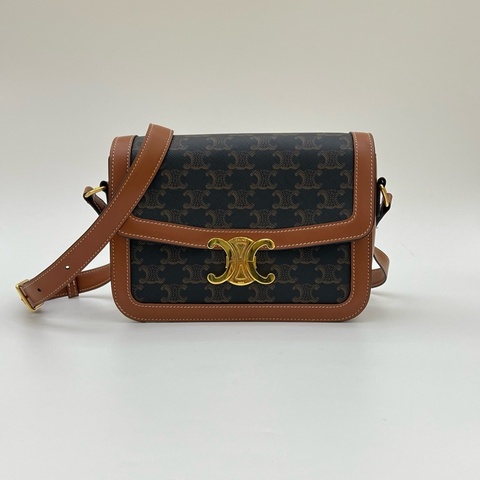 Celine 賽琳 老花凱旋門box豆腐包，中號22cm