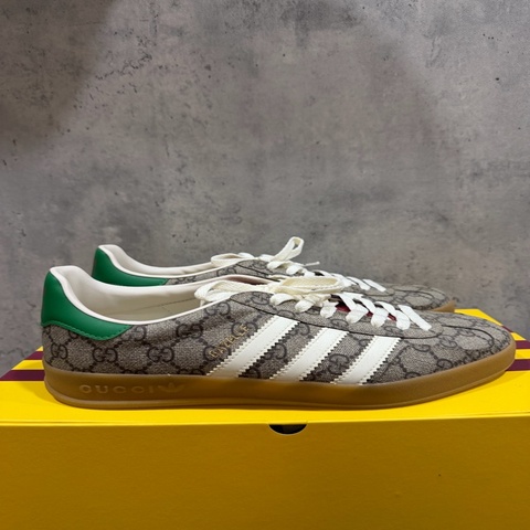 adidas x Gucci Gazelle 'Beige GG Monogram' 9.5號