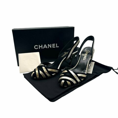 【美收精品】CHANEL 經典高跟涼鞋 C-946【隔月月中將轉賣至日本 上架期限30天】
