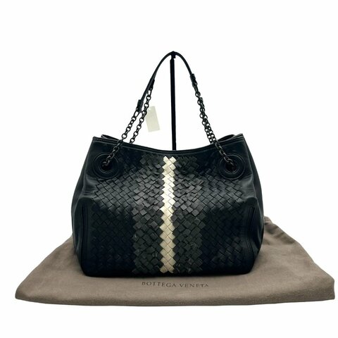 【美收精品】BOTTEGA VENETA  黑色編織托特包 C-942【隔月月中將轉賣至日本 上架期限30天】
