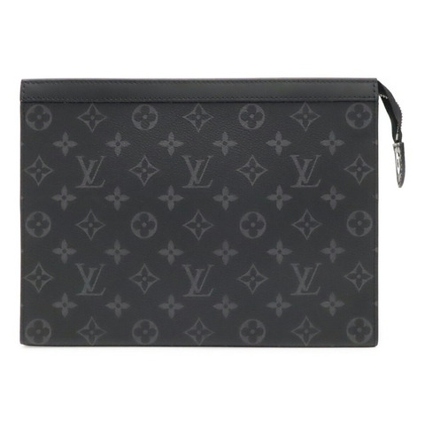 LOUIS VUITTON 路易威登 Monogram Eclipse Pochette Voyage MM Second Bag 手拿包 M61692