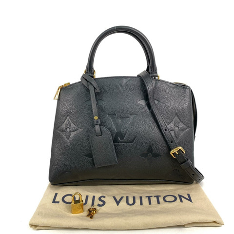 △ LOUIS VUITTON 路易·威登 Black Calfskin Monogram Empreinte Petit Palais 2 way bag 黑色小牛皮經典老花兩用袋 M58916-267016815
