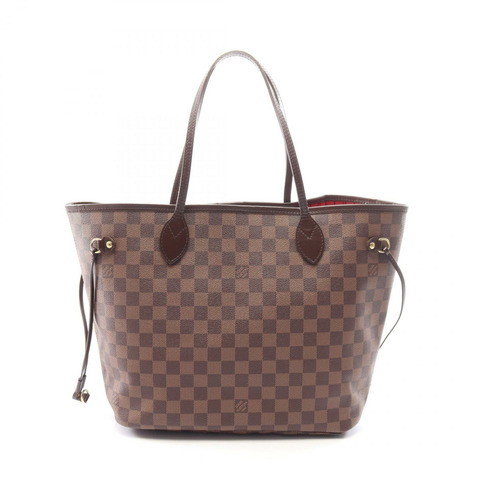 路易威登 Neverfull MM 肩背手提包 N51105 Damier 帆布 Ebene 二手 LV