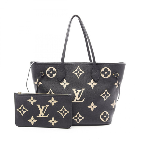 路易威登 Neverfull MM 單肩手提包 M58907 Monogram Empreinte 黑色 LV