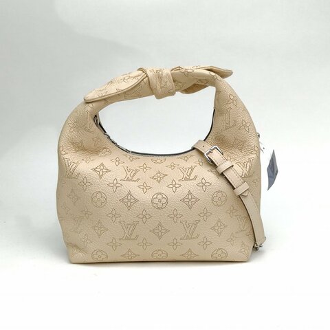 LV 白色銀扣晶片WHYKNO月光女神鏤空logo飯盒包肩背包