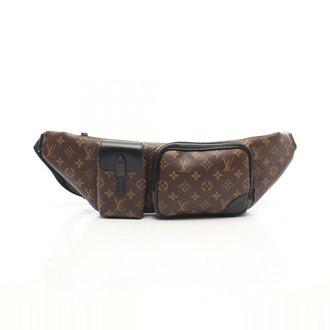 路易威登 Christopher 腰包 M45337 Monogram macassar 帆布二手 LV