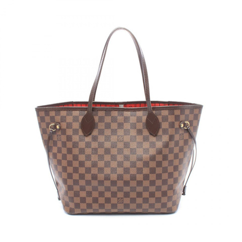 路易威登 Neverfull MM 肩背手提包 N51105 Damier 帆布 Ebene 二手 LV