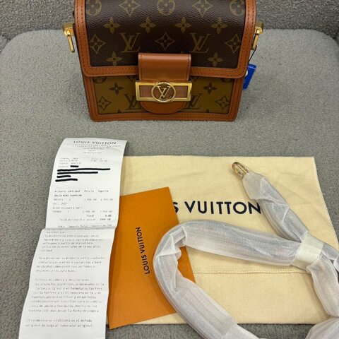 路易威登 Louis Vuitton Daphne 達芙妮 小號 老花 金扣 全新 芯片