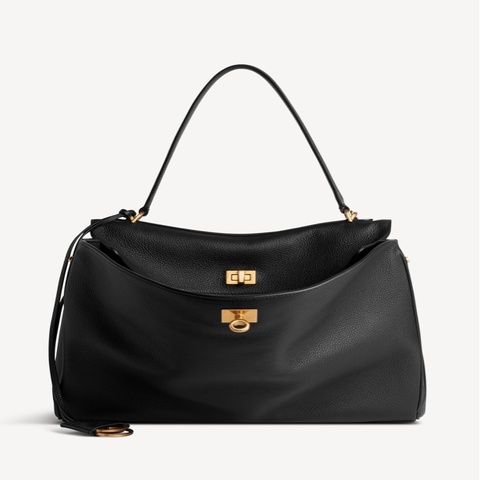 Balenciaga 巴黎世家 98新 Rodeo Large 大號 黑金 粒面小牛皮