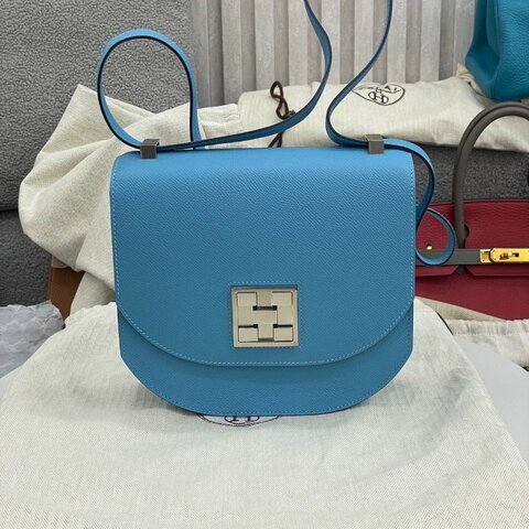 愛馬仕 Hermès 馬賽克 21 3P Epsom皮 銀扣 D刻