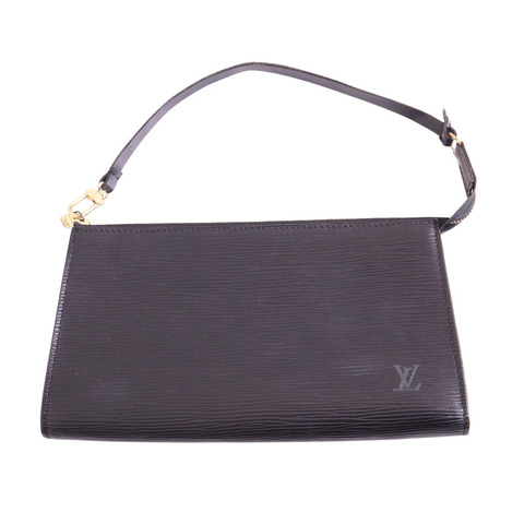 LOUIS VUITTON LV 路易威登 Pochette Accessoires 手提包 黑色 EPI水波紋 牛皮 M52942