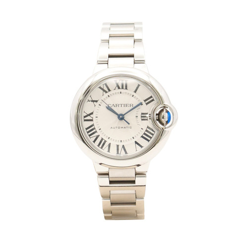 Cartier 卡地亞 Ballon Bleu de Cartier 腕錶 銀色錶盤 不鏽鋼 WSBB0044