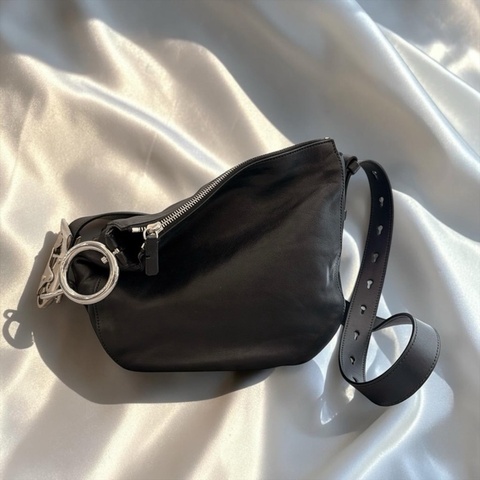 莉亞精品♡ Burberry 騎士包 銀扣 小號 二手美包