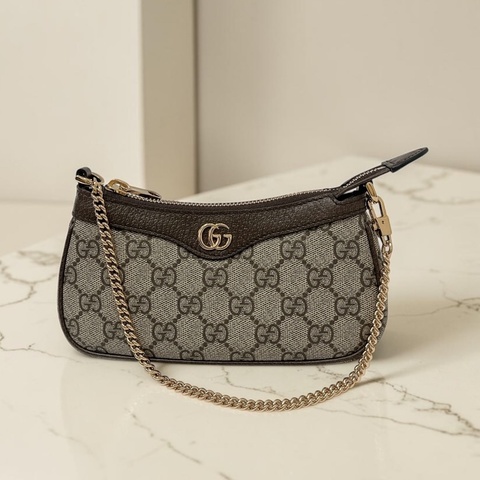 莉亞精品♡ Gucci 764960 老花迷你手提包 二手美包