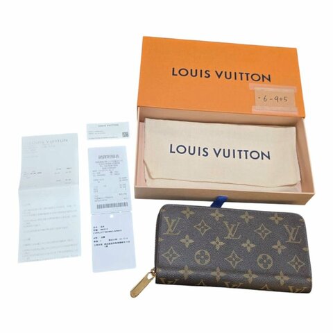 【美收精品】  LOUIS VUITTON Monogram 經典老花拉鍊長夾 / 錢包  6-905【隔月月中將轉賣至日本 上架期限30天】
