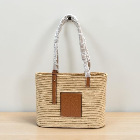莉亞精品♡ Loewe 草編手提包 方形 二手美包