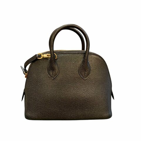 【美收精品】Hermes Bolide 1923 Mini 粒紋小牛皮兩用保齡球包 / 斜背包 / 手提包 5-744【隔月月中將轉賣至日本 上架期限30天】
